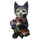 thumbnail image 1 of Cat Eats Gnome Series Garden Gnome Ornament Set Doll Decorative Props, 1 of 5