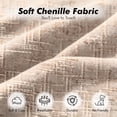 thumbnail image 5 of Homefun 61'' Oversized Chenille Chaise Lounge Chair,No Assembly Indoor Reading Sofa with 3 Pillows for Living Room Bedroom,Khaki, 5 of 8