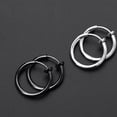 thumbnail image 3 of 6 Pairs Unpierced Ear Clips Earrings Men Cuff for Clip-on Stainless Steel, 3 of 6