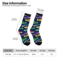 thumbnail image 2 of KLL Colorful Carp Streamer 1 Print Cool Socks Men's Women's Crew Socks Funny Crazy Novelty Stockings, 2 of 6