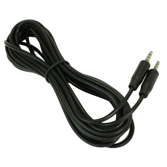 15ft 3.5mm SLIM 4 Conductor TRRS / 3 Band Mic or Video Male to Male Cable