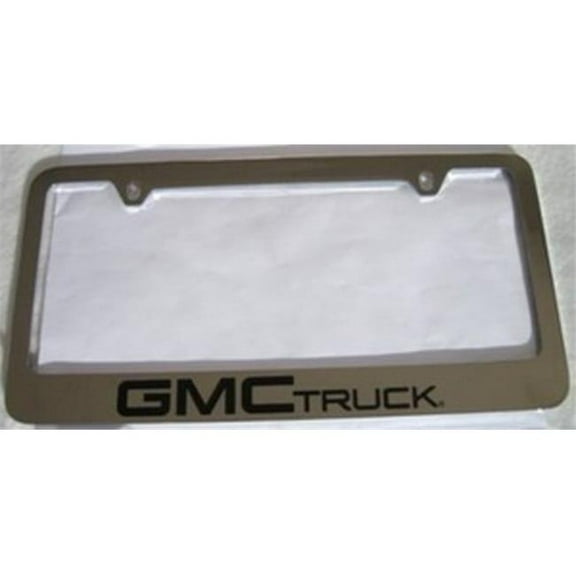 212 Main IMG3113 6 x 12 in. GMC Truck Solid Brass License Plate Frame
