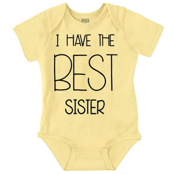 Best Sister Sibling Love Family Romper Boys or Girls Infant Baby Brisco Brands 12M