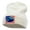White, variant on American Swimmer Embroidered 12 Inch Long Knitted Beanie - Red OSFM