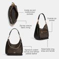 thumbnail image 2 of Bolso de hombro Coach Jules Hobo Signature Canela Leather, 2 of 5