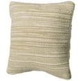 thumbnail image 2 of 16" Handwoven Wool & Cotton Throw Pillow Cover with Woven Knit Texture, 2 of 9