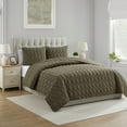 thumbnail image 2 of VCNY Home Circles 3-Piece Olive Geometric Pinsonic Quilt Set, Full/Queen, Adult, Unisex, 2 of 5