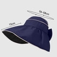 thumbnail image 6 of Bxsruta Women's Wide Brim Floppy Sun Hat with Back Bow Adjustable Lightweight Breathable Crochet Bucket Hat for Travel Beach Vacation, 6 of 6