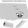 thumbnail image 5 of Kawaii Friendly Panda Pattern Mouse Pad,Desk Mat,Game Mat,Makeup Table Mat,Varied Use Mat for Office/Home/Study Girls Boys(31.5''''X15.7'''''',Grey&Friendly Panda), 5 of 5