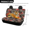 thumbnail image 4 of FUIALDOLG Tiger Leopard Rose Rear Bench Seat Covers for SUV, 2 Piece Non-Slip Car Rear Seat Covers, Durable Waterproof Back Seat Covers for Automotive Truck, 4 of 4