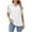 White, variant on Drses Women's Plus-Size Summer Tops - Stylish Notched V Neck T-Shirts with Ruffle Details