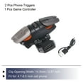 thumbnail image 3 of Unique Bargains Gaming Trigger Mobile Game Controller 1 Pair Six-Finger Linkage Fire Key Burst Shooter Black, 3 of 5