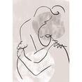 thumbnail image 2 of 1x Studio II 14x18 Black Ornate Wood Framed with Double Matting Museum Art Print Titled - The Hug, 2 of 4