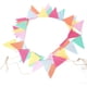 thumbnail image 1 of Tira de Banderines de Colores, Banderas de Decoracion de Doble Cara, Banderines Multicolor, Banderines de Fiesta para Campamentos, Bodas, Celebraciones Navideñas, Decoración de Bricolaje, 1 of 4