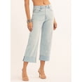 thumbnail image 5 of Jessica Simpson Women's Zinnia Wide Leg Boyfriend Jeans, Sizes 2-16, 5 of 6