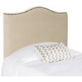thumbnail image 2 of SAFAVIEH Jeneve Retro Winged Upholstered Headboard, Twin, Hemp, 2 of 5