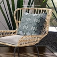 thumbnail image 2 of Carnival Geo Indoor/Outdoor Pillow with Removable Cover in Green Beige 18x18, 2 of 5