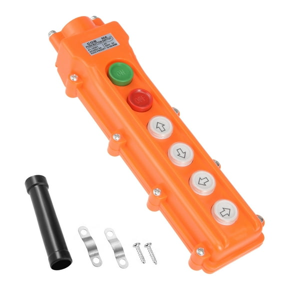 Unique Bargains Rainproof Hoist Crane Pendant Control Station Infer Button Switch 6 Ways