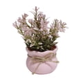 thumbnail image 2 of Simulated Flower Artificial Potted Plant Mini Simulated Flower Small Bloom Style in Pink Pot Faux Greenery Home Office Desk Shelf Decor Modern Photography Prop Styling Accessory, 2 of 7