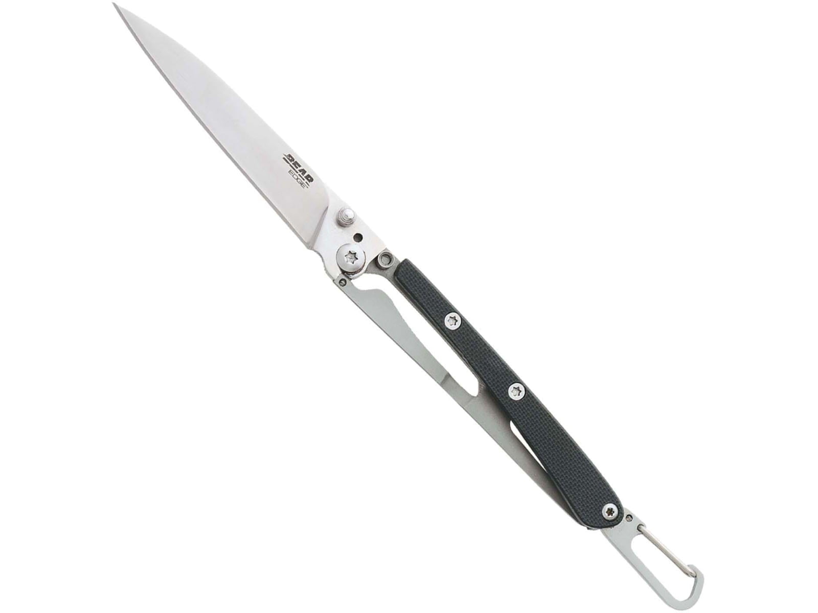 Cuchillo Linea Traveller Folding Knife - 4" AN-58 Steel Blade, Olive Wood Handle, Leather Sheath