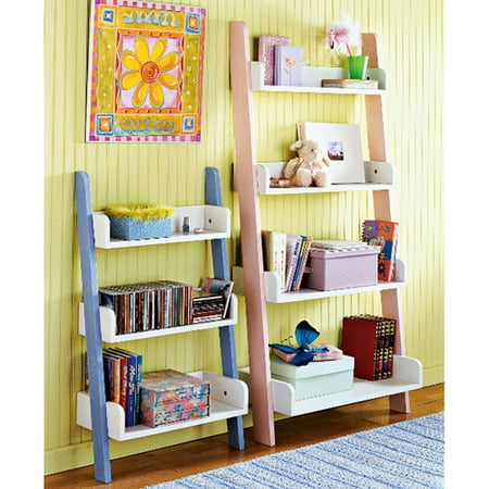 Leaning 3-Tier Bookcase, Multiple Colors