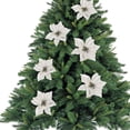 thumbnail image 3 of Monstrate Árbol de Navidad decorativo flor falsa portátil desmontable de moda brillante jardín flores artificiales de simulación de plata Kits de decoración para fiestas Plata Monstrate JR1170-03, 3 of 6