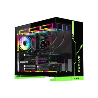 その他 DIY-PC DIYPC IDX2-LCD-ARGB Black Dual USB3.0/ 1 x Type C Tempered Glass