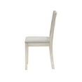 thumbnail image 4 of Hillsdale Furniture Spencer Wood Ladder Back Dining Chair, Set of 2, White Wire Brush, 4 of 5
