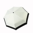 thumbnail image 2 of Compact Folding Umbrella, Color Stitching,Easy Carrying Travel Rain Umbrella,Blue, 2 of 4