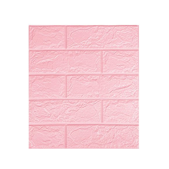 POINTERTECK Home Essentials 5Pcs 3D Wall Panels Peel And Stick  Brick Printable 3D Wallpaper Stick And Peel Self Adhesive Waterproof Foam Faux Brick Paneling For Bedroom  Bathroom  Kitche