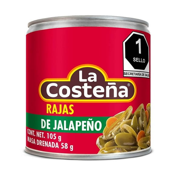 Rajas de jalapeño La Costeña en escabeche 105 g