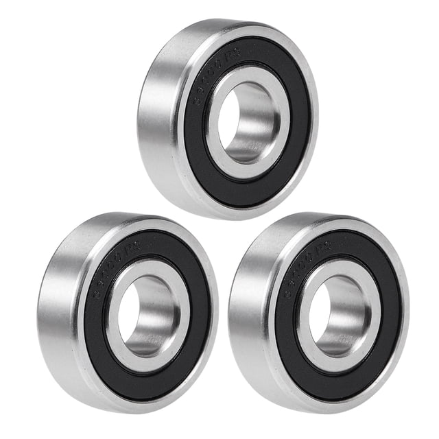 Unique Bargains Roulements en Acier Inoxydable S6000-2RS 10x26x8mm Double Roulements 6000RS Scellés 3pcs