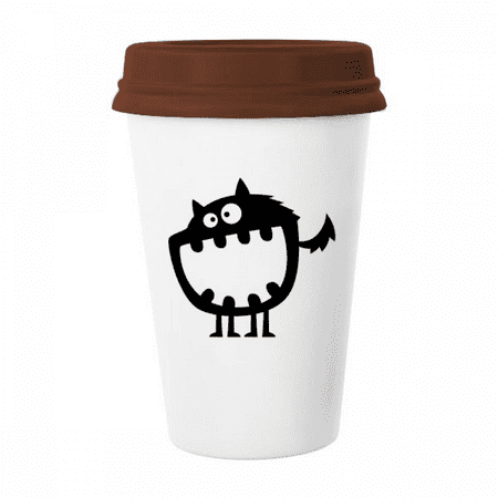 

Universe And Alien Big Mouth Monster Mug Coffee Drinking Glass Pottery Cerac Cup Lid