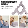 thumbnail image 4 of Lypsnake Tablet Pillow Stand & iPad Holder, Soft Velvet Multi-Angle Cushion for Reading Typing and Viewing, Universal Support for Tablets E-Readers and Phones, 4 of 6