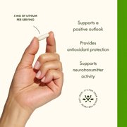 Swanson Lithium Orotate Vegetable Capsules, 5 mg, 60 Count