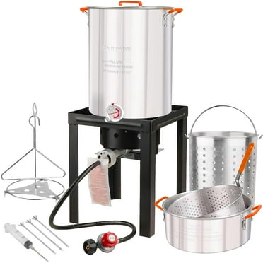 Loco Cookers 80 Quart Propane Boiling Kit with Twist and Steam ...