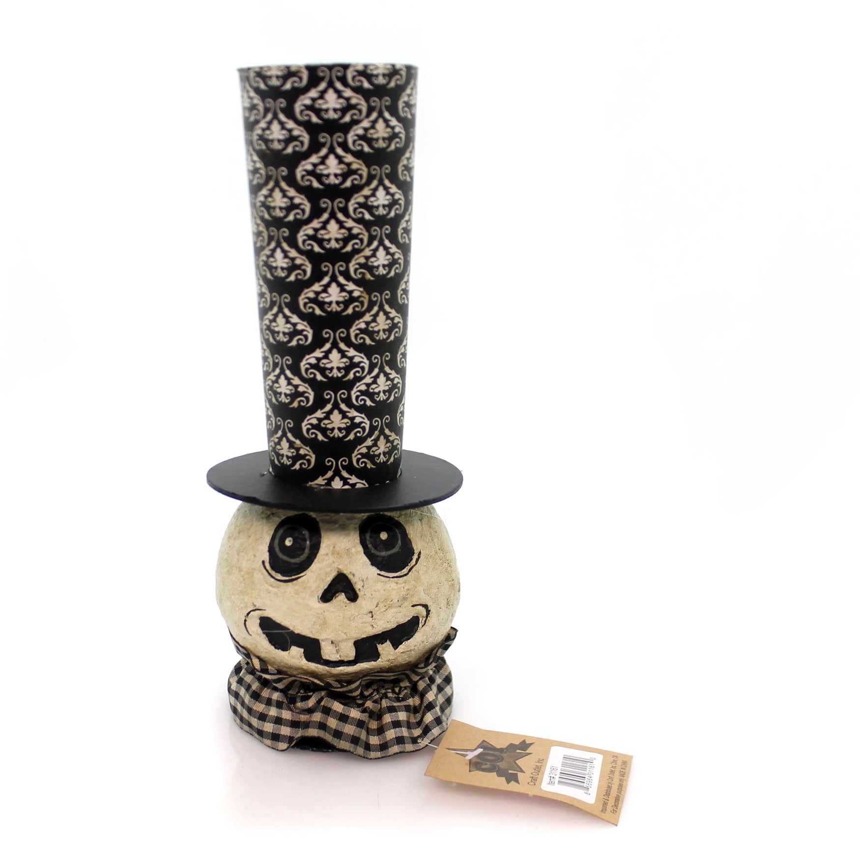 Halloween WHITE GHOST PAPER MACHE Paper Spooky 31161 Tophat
