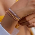 thumbnail image 2 of Stackable Heart Charm Link Chain Bracelet Customizable Length Trendy Accessory, 2 of 8