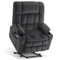 thumbnail image 3 of MCombo Oversized 27.2" Seat Width Dual Motor Power Recliner Lift Chair with Vibration and Heat for Height 5'7"-6'2", Infinite Position, 3 of 10