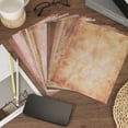 thumbnail image 4 of Uxcell Vintage Paper, Parchment Paper Standard Printer Paper Double-sided Old Aged Paper for Scrapbooking Brown, 4 of 6