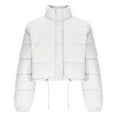thumbnail image 4 of PiGOGI Women's Winter Jacket Casual Winter Coat Fall Outerwear White S, 4 of 5