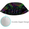 thumbnail image 3 of GZHJMY Decorative Throw Pillow Covers Set of 2, Soft Pillow Cases Sea Turtle in Psychedelic, Square Cushion Cases Pillowcases for Sofa Bed Couch Car Home 18"x18" Home Decor, 3 of 4
