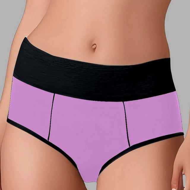 Comfort High Waisted Panties for Plus Size Seamless Triangle Underwear with Lift and Support Everyday Wear for Leisure