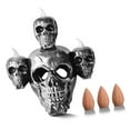 thumbnail image 4 of Candle Light Halloween Party Scary LED Candlestick Light Flameless Plastic Decoration Lamp  Dark Gold, 4 of 8