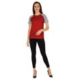 thumbnail image 5 of Inkmeso Womens Raglan Short Sleeve T-Shirt Regular Fit Casual Solid Basic Tee T-Shirts, 5 of 7