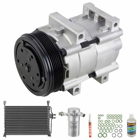 For Ford Aerostar 4.0L 1990 1993 A/C Kit w/ AC Compressor Condenser & Drier - BuyAutoParts
