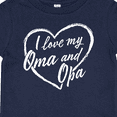 thumbnail image 4 of Inktastic I Love My Oma and Opa in White Chalk Heart Boys or Girls Baby T-Shirt, 4 of 5