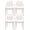 White, variant on 2xhome Set of 4 Transitional Luxury Glam Transparent Crystal Dining Chairs with Arms, Oval Back, Stackable Acrylic Armchairs for Kitchen, Dining Room, Patio, Balcony, Indoor and Outdoor Use, Smoke