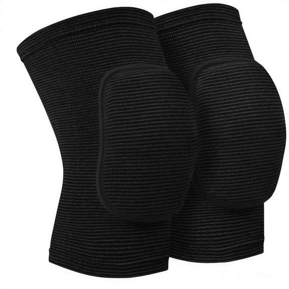 BESTSKY Volleyball Knee Pads for Dancers, Soft Breathable for Men Women Kids, Knee Brace for Volleyball Football Dance Yoga Tennis Running Cycling Climbing (Black, Medium)