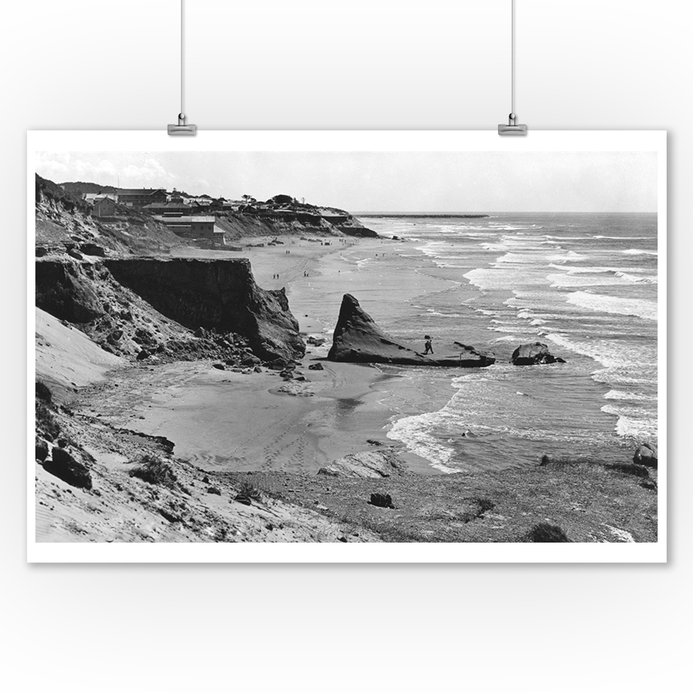 Newport, Oregon Beach View Oregon Coast Photograph (9x12 Art Print